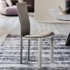 Silla Lara de Cattelan Italia. Sillas tapizada en cuero. Sillas de diseño.