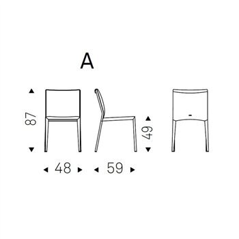 Silla Italia de Cattelan Italia. Sillas modernas. Sillas de diseño italiano.