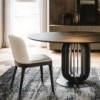 Silla Magda Couture de Cattelan Italia. Silla con brazos. Sillas capitoneadas.