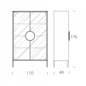 Vitrina Dot de Tonin casa. Muebles modernos de hogar.