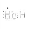 Silla Magda ML de Cattelan Italia. Silla con brazos. Sillas de comedor.