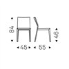 Silla Margot Italia de Cattelan. Sillas de diseño italiano. Sillas de comedor.