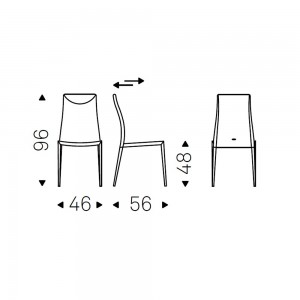 Silla Maya Flex Italia de Cattelan. Sillas de diseño. Sillas modernas.
