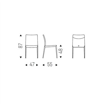 Silla Norma de Cattelan Italia. Sillas diseño. Sillas modernas. Sillas de comedor.