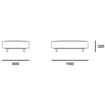 Reposapiés Walrus Extremis. Mueble para exterior de diseño original.