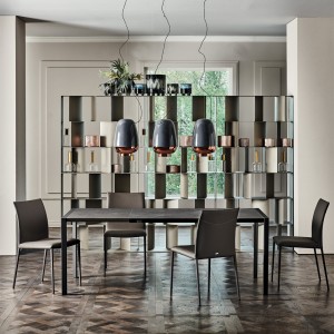 Silla Norma ML de Cattelan Italia. Silla de acero. Sillas de comedor.