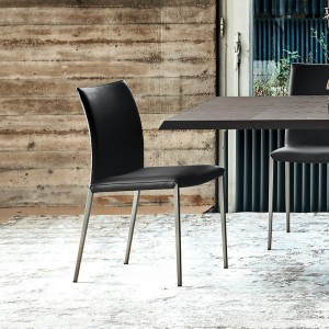 Silla Norma ML Couture de Cattelan Italia. Silla de acero. Sillas de diseño.