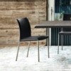 Silla Norma ML Couture de Cattelan Italia. Silla de acero. Sillas de diseño.