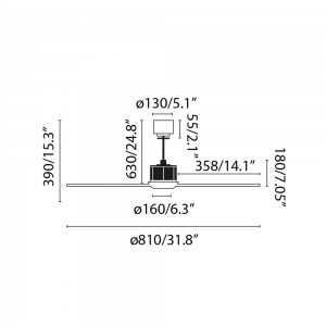 Ventilador Mini Just Fan Faro Barcelona
