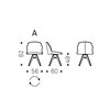 Silla Tyler de Cattelan Italia. Sillas de diseño moderno. Sillas giratorias.