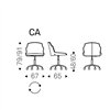 Silla Tyler wheels de Cattelan. Sillas diseño. Sillas de oficina con ruedas.