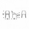 Silla Wanda de Cattelan Italia. Silla de acero tapizada. Sillas modernas.