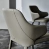 Silla Wanda de Cattelan Italia. Silla de acero tapizada. Sillas modernas.