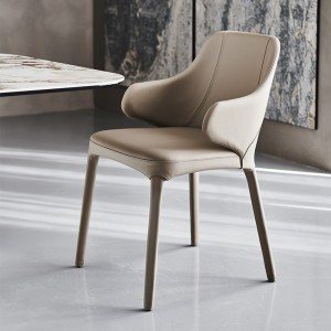 Silla Wanda de Cattelan Italia. Silla de acero tapizada. Sillas modernas.