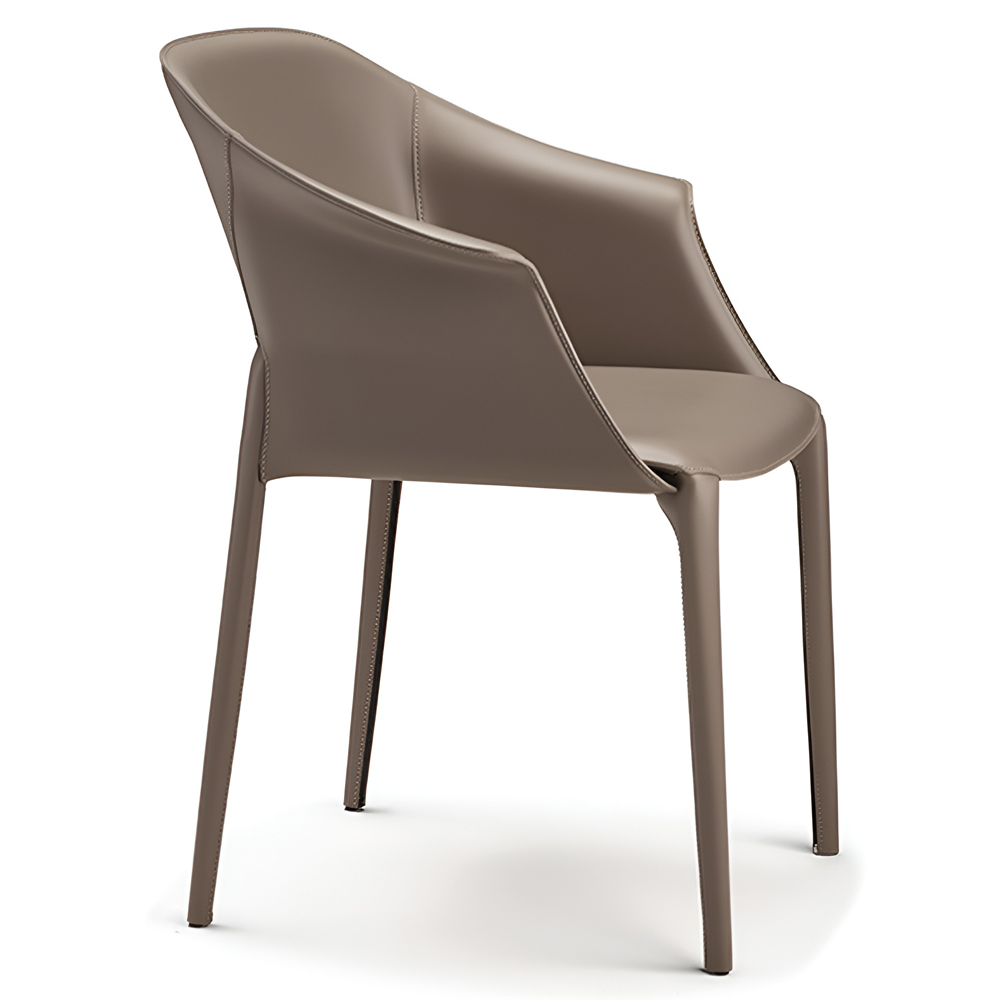 Silla Zuleika de Cattelan Italia. Silla de acero tapizada. Sillas de diseño.