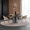 Silla Zuleika de Cattelan Italia. Silla de acero tapizada. Sillas de diseño.