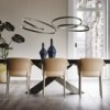 Silla Zuleika de Cattelan Italia. Silla de acero tapizada. Sillas de diseño.