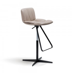 Taburete Axel X de Cattelan Italia. Taburete tapizado. Taburetes giratorios.