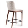 Taburete Magda Couture de Cattelan Italia. Taburete tapizado. Taburetes modernos.
