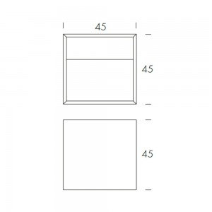 Mesita noche Cubò de Tonin casa. Muebles modernos de hogar.
