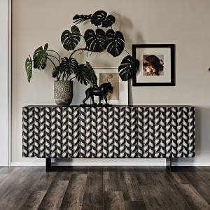 Aparador Lavander de Cattelan Italia. Aparador con puertas en poliuretano.