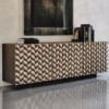 Aparador Lavander de Cattelan Italia. Aparador con puertas en poliuretano.