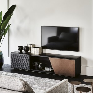 Mueble TV Aston de Cattelan Italia. Mobiliario de diseño. Muebles de TV.