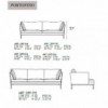 Sofá Portofino de Alivar. Muebles modernos italianos.
