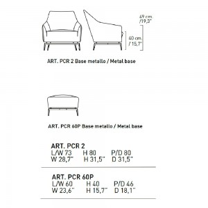 Butaca Céline de Alivar. Muebles modernos italianos.