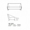 Sofá Zoe Metal de Alivar. Muebles modernos italianos.