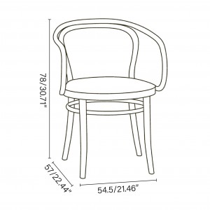 Sillón 030 madera de Ton. Sillones de restaurantes, para variados interiores.