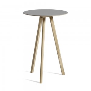 Mesa alta Copenhague CPH20 Hay. Mesa alta café o salón de dsieño moderno.