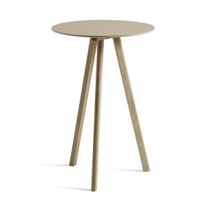 Mesa alta Copenhague CPH20 Hay. Mesa alta café o salón de dsieño moderno.