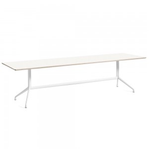 Mesa rectangular AAT 10 de madera y aluminio de Hay. Muebles de diseño.