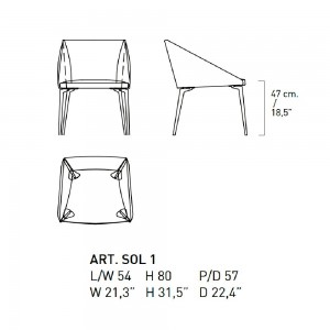 Silla Olimpia de Alivar. Muebles modernos italianos. Mobiliario de diseño.