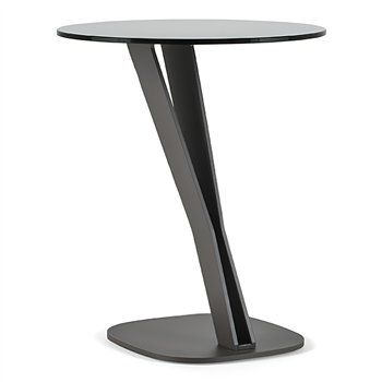 Mesa auxiliar lateral Falco de Cattelan Italia. Mesas auxiliares modernas.