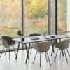 Mesa rectangular Loop Stand de comedor de Hay. Mesa moderna muy elegante.
