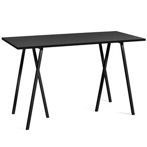 Mesa rectangular alta Loop Stand High Hay. Diseño moderno para interiores.