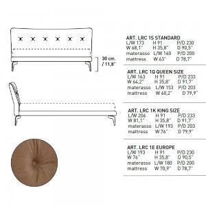 Cama Arca de Alivar. Muebles modernos italianos. Mobiliario de diseño elegante.