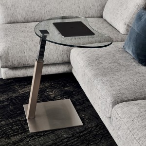 Mesa auxiliar Lap de Cattelan Italia. Mesa auxiliar o porta-ordenador moderna.