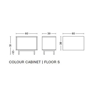 Mesita de noche Colour Cabinet piso Hay