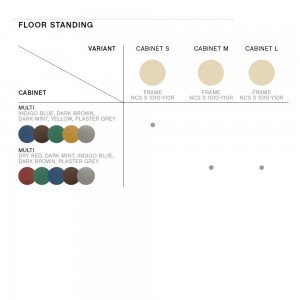Mesita de noche Colour Cabinet piso Hay