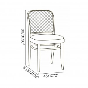 Silla 811 rejilla 2 de Ton. Sillas de restaurantes, varios interiores.