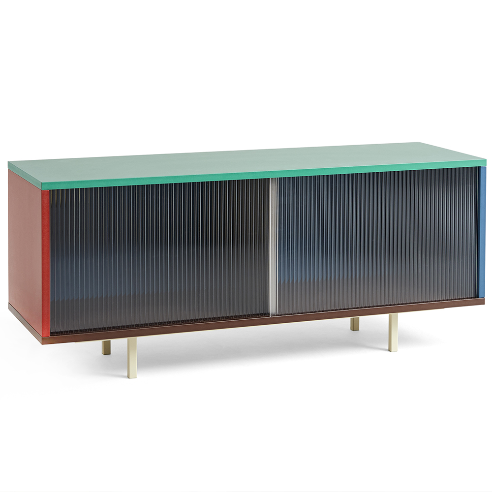 Aparador Colour Cabinet piso vidrio Hay. Diseño de muebles para Interiores.