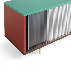 Aparador Colour Cabinet piso vidrio Hay. Diseño de muebles para Interiores.