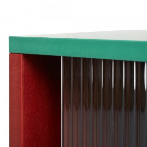 Aparador Colour Cabinet piso vidrio Hay. Diseño de muebles para Interiores.
