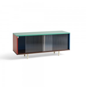 Aparador Colour Cabinet piso vidrio Hay. Diseño de muebles para Interiores.
