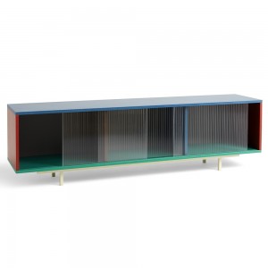 Aparador Colour Cabinet piso vidrio Hay. Diseño de muebles para Interiores.