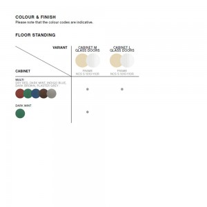 Aparador Colour Cabinet piso vidrio Hay. Diseño de muebles para Interiores.