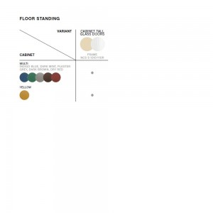 Aparador Colour Cabinet Tall de Hay. Diseño moderno ideal para salones.